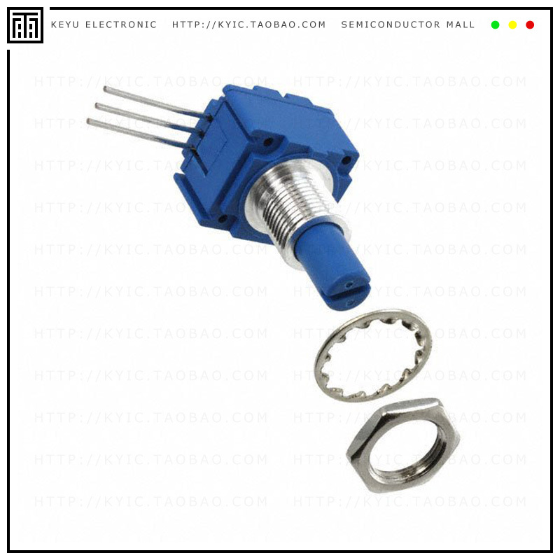 91A1A-B24-D15L【POT 10K OHM 1/2W PLASTIC LOG】