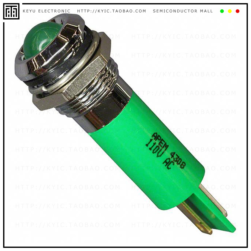 Q12P1CXXG110E【INDICATOR 110V 12MM PROM GREEN】