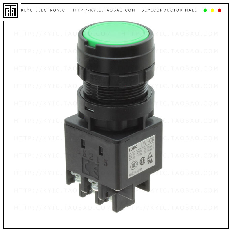 LW1B-A1C6M-G-MVF-VJ-1【PUSH BUTTON NON ILLUMINATED】