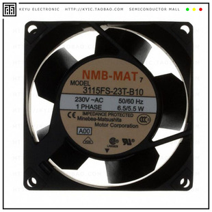 A00 FAN TERM 23T 230VAC B10 80X38MM 3115FS AXIAL