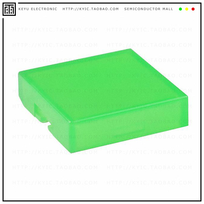 AT4074F【CAP PUSHBUTTON SQUARE CLEAR/GRN】