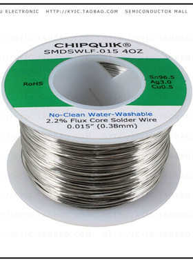SMDSWLF.015 4OZ【LF SOLDER WIRE 96.5/3/0.5 TIN/SI】
