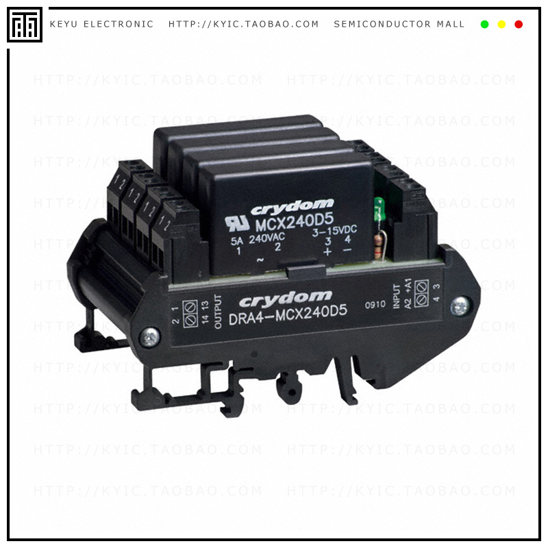 DRA4-MCX240D5【SSR RELAY SPST-NO 5A 12-280V】