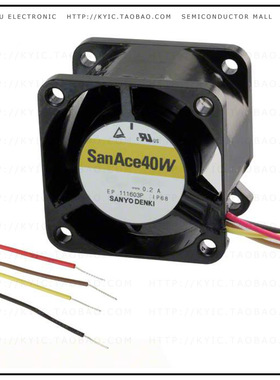 9WL0412P3J001【FAN 40X28MM 12VDC IP68 RBLS】
