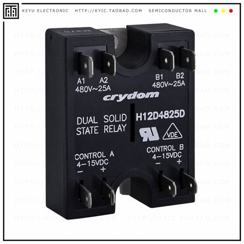 H12D4825DE【SSR RELAY SPST-NO 25A 48-530V】