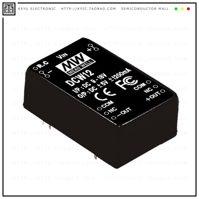DCW12C-15【DC DC CONVERTER +/-15V 12W】