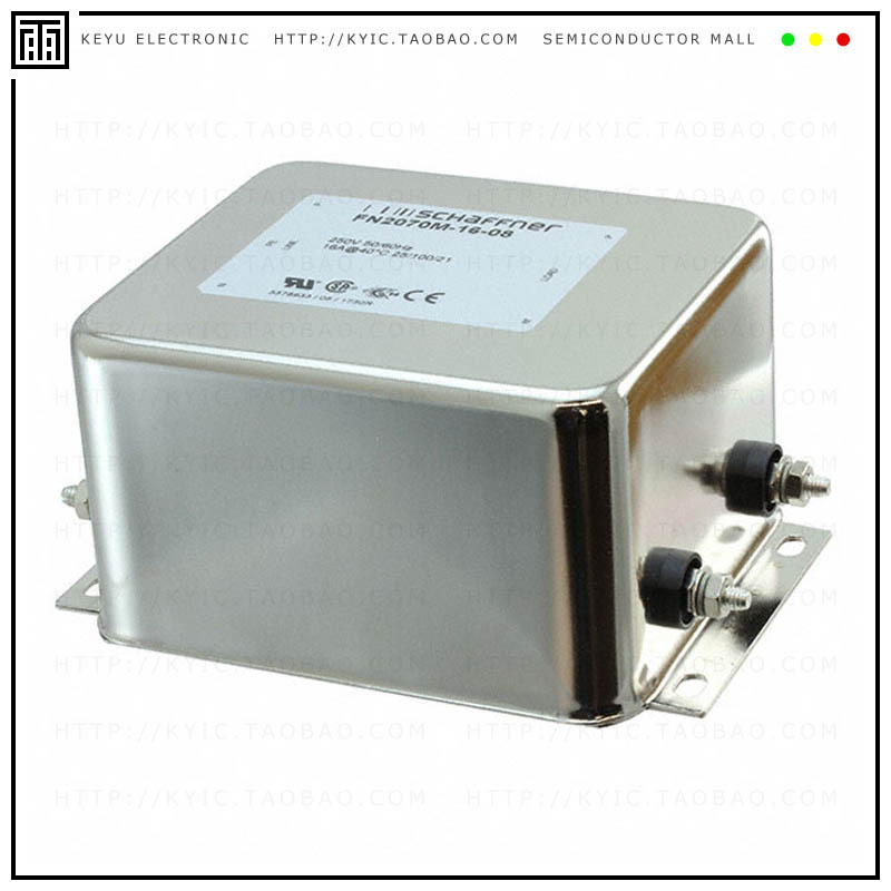 FN2070M-16-08【LINE FILTER 110/250VAC 16A CHASS】