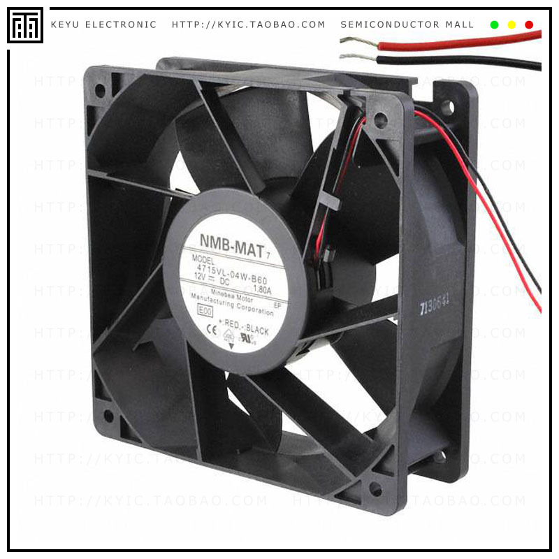 4715VL-04W-B60-E00【FAN AXIAL 120X38MM 12VDC WIRE】