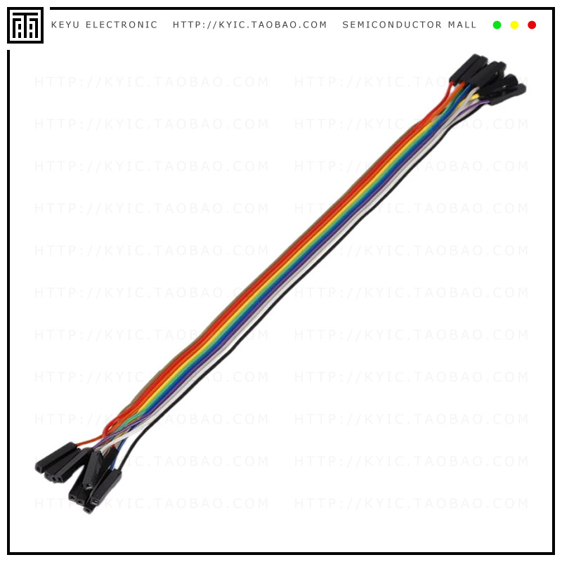 MIKROE-2307【RIBBON CBL 10-WIRE FEM/FEM 20CM】