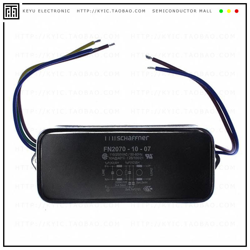 FN2070-10-07【LINE FILTER 110/250VAC 10A CHASS】