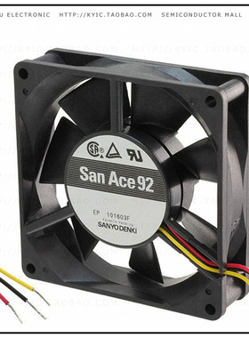 109P0912H401【FAN 92X25MM 12VDC TACH】