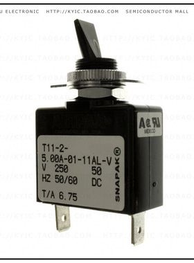 T11-2-5.00A-01-11AL-V【CIR BRKR MAGHYDR 5A 250VAC 65VDC】