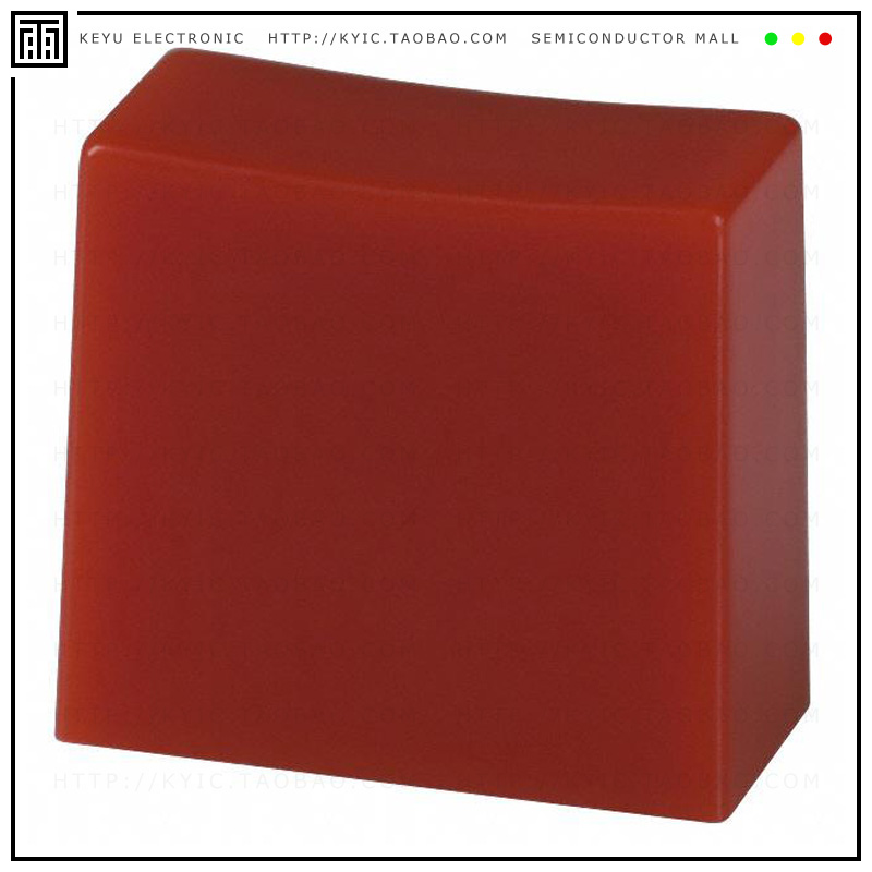 1CRED【CAP PUSHBUTTON RECTANGULAR RED】