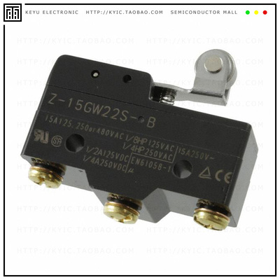 Z-15GW22S-B【SWITCH SPDT 15A HINGE ROLLR LEVR】