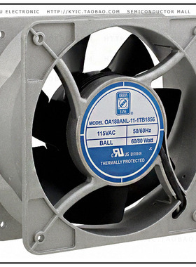 OA180ANL-11-1TB1856【FAN AXIAL 180X65MM 115VAC TERM】