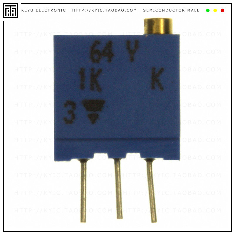 M64Y102KB40【TRIMMER 1K OHM 0.5W PC PIN TOP】