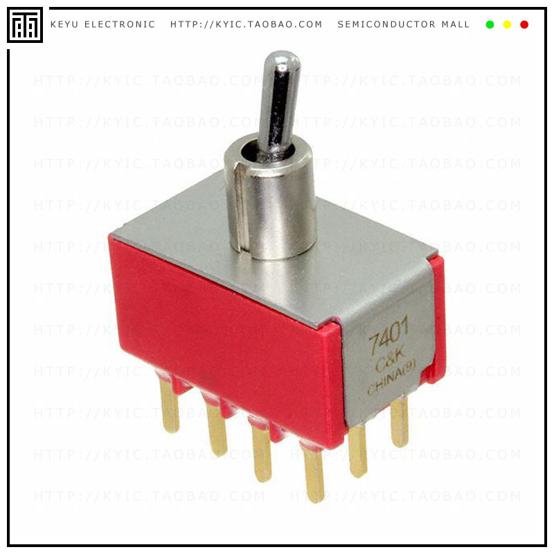 7401MDCBE【SWITCH TOGGLE 4PDT 0.4VA 20V】