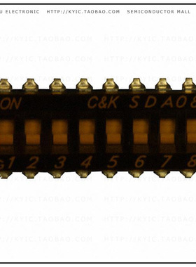 SDA08H0SB【SWITCH SLIDE DIP SPST 25MA 24V】