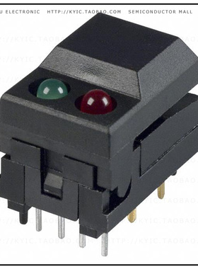 5501MBLKREDGRN【SWITCH PUSH SPDT 0.3A 12V】
