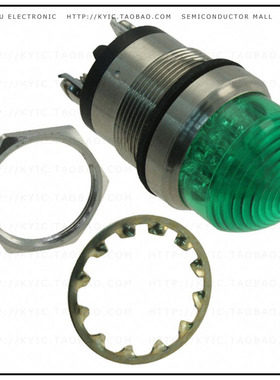 5563603304F【LED PNL MT 1' 12V WT DOME GRN】