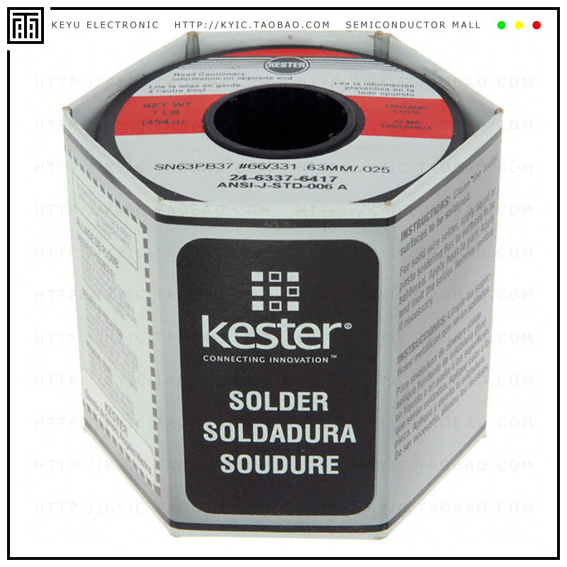 24-6337-6417【SOLDER WATER SOL 22AWG 63/37 1LB】