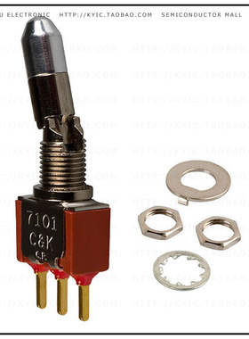7101K2CBE【SWITCH TOGGLE SPDT 0.4VA 20V】