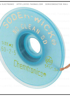 60-2-5【DESOLDER BRAID NO-CLN 0.06' 5'】