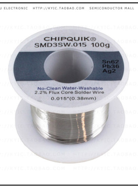 SMD3SW.015 100G【SOLDER WIRE 62/36/2 TIN/LEAD/SIL】