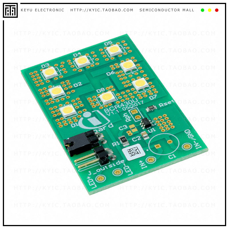 BCR430ULEDBOARDTOBO1【EVAL BOARD LED DRIVER BCR430U】