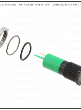 Q14F1BXXG12E【INDICATOR 12V 14MM FLUSH GREEN】