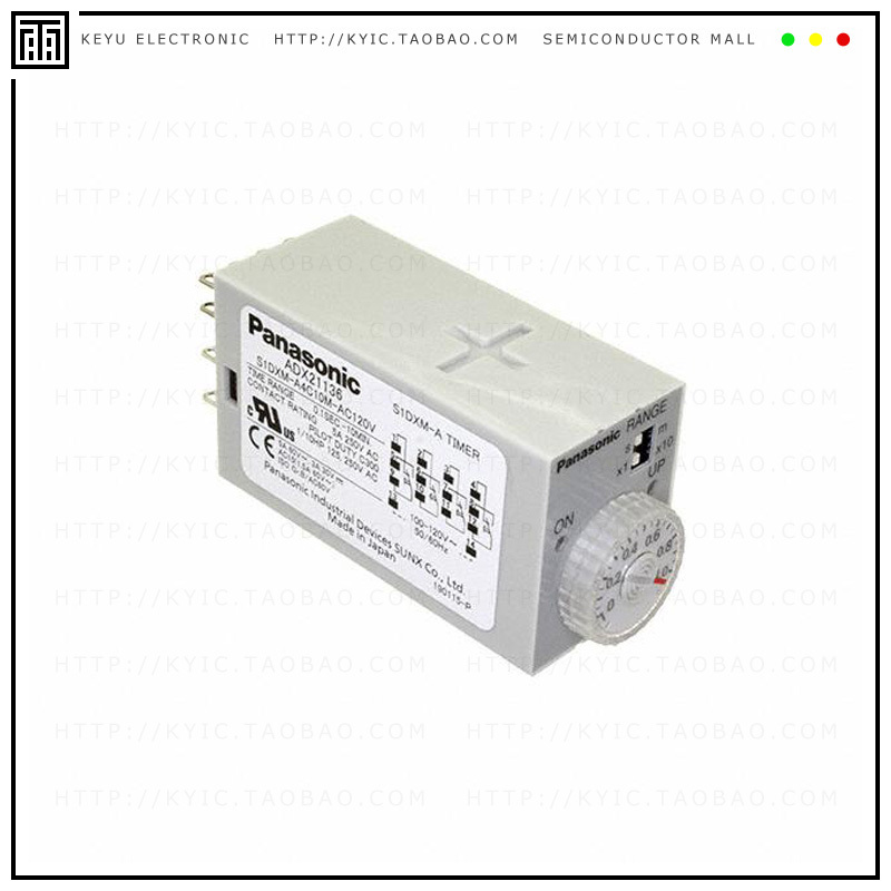 S1DXMA4C10MAC120V【RELAY TIME DELAY 10MIN 5A 250V】