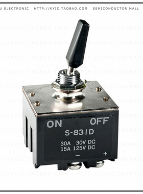 S831D【SWITCH TOGGLE 3PST 30A 30V】