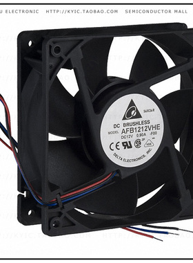 AFB1212VHE-F00【FAN AXIAL 120X38MM 12VDC WIRE】