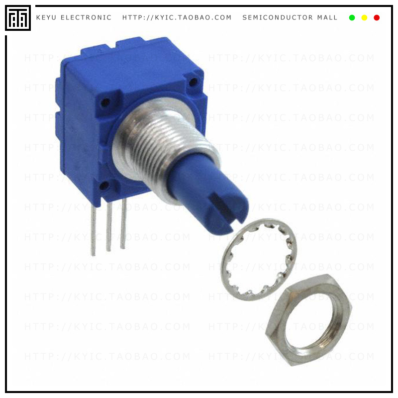 91A1A-B24-D10L【POT 1K OHM 1/2W PLASTIC LOG】