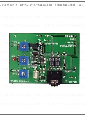 TPA0213EVM【EVAL MOD AUDIO PWR AMP TPA0213】
