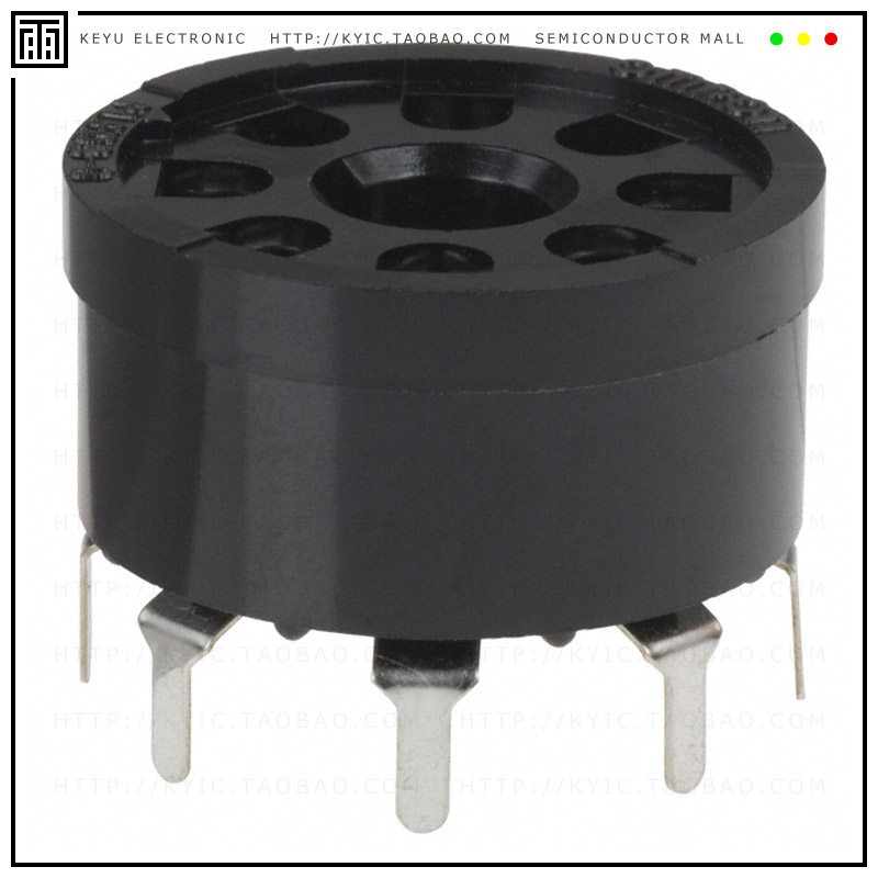 PLE08-0【RELAY SOCKET 8 POS THROUGH HOLE】