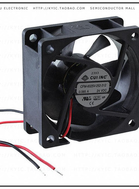 CFM-6025V-252-312【FAN AXIAL 60X25MM 24VDC WIRE】