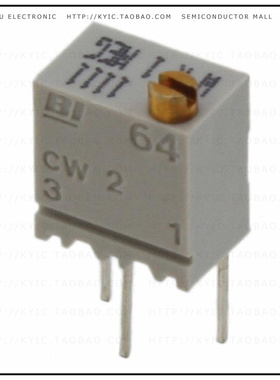 64WR2KLF【TRIMMER 2K OHM 0.25W PC PIN TOP】