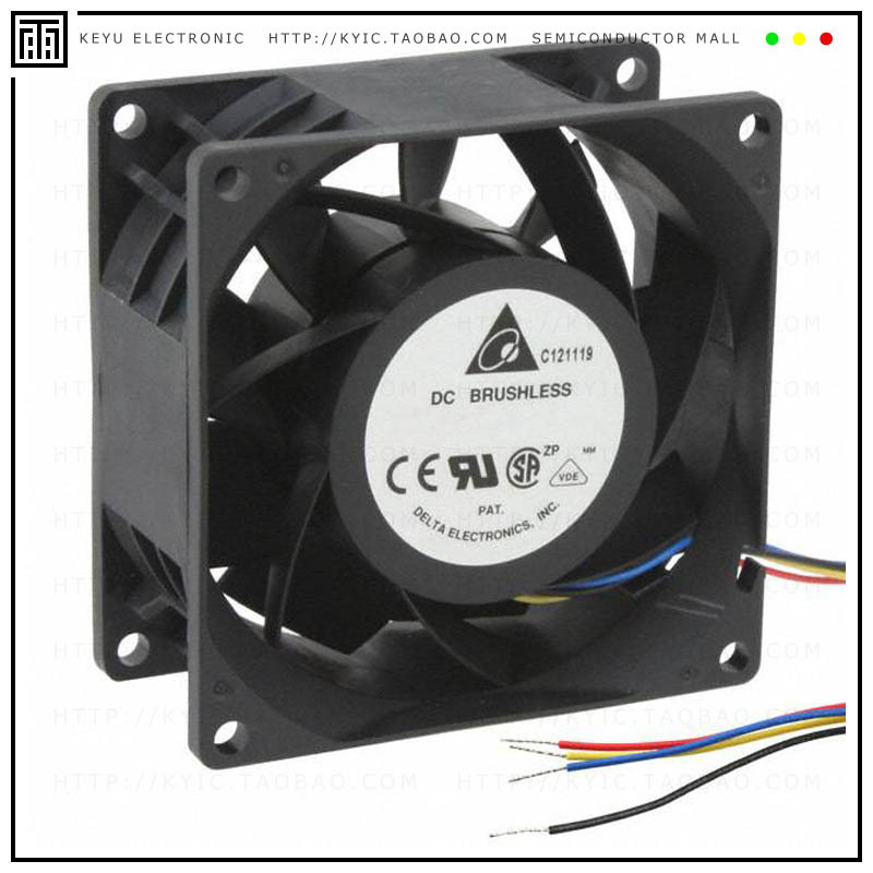 PFC0812DE-SP04【FAN AXIAL 80X38MM 12VDC WIRE】