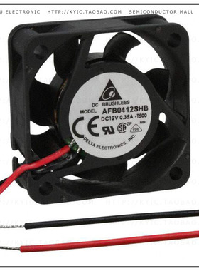 AFB0412SHB-T500【FAN AXIAL 40X15MM 12VDC WIRE】