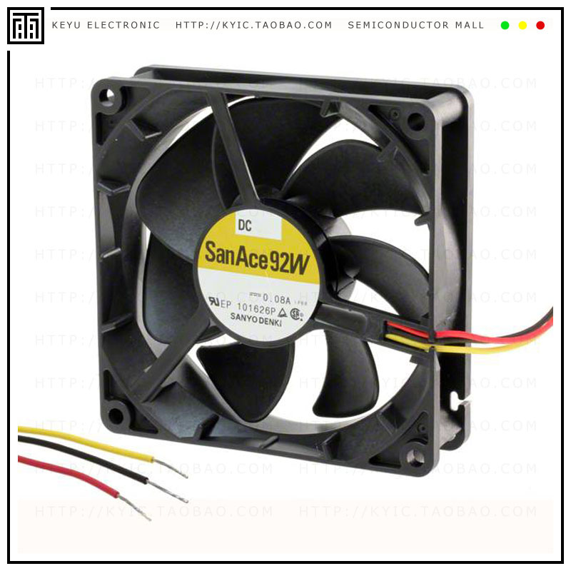 9WL0912P4J001【FAN 92X25MM 12VDC RBLS IP68】