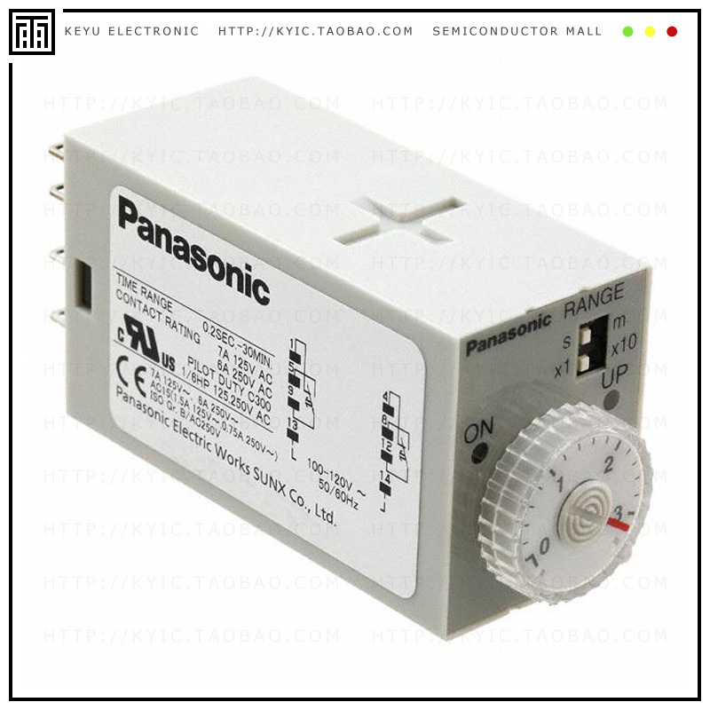 S1DXMA2C30MAC120V【RELAY TIME DELAY 30MIN 7A 250V】