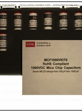 MCF1000VKIT6【CAP KIT MICA 100PF-1500PF 35PCS】