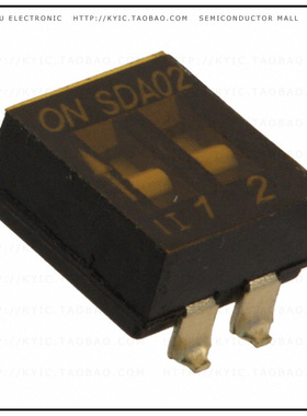 SDA02H0SB【SWITCH SLIDE DIP SPST 25MA 24V】