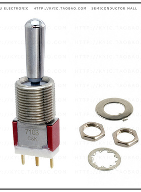 7103TCWCBI【SWITCH TOGGLE SPDT 0.4VA 20V】