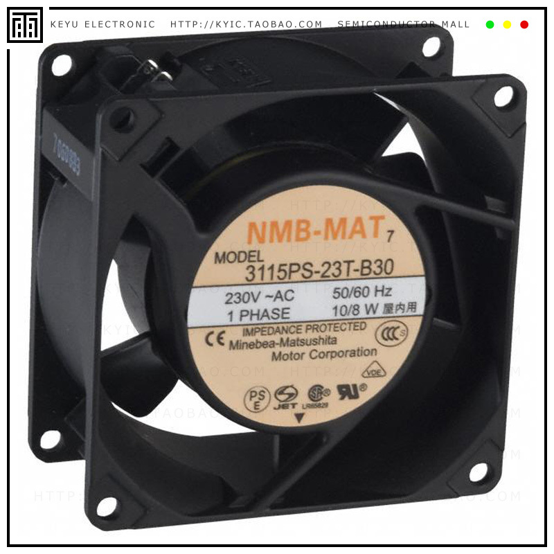 3115PS-23T-B30-A00【FAN AXIAL 80X38MM 230VAC TERM】