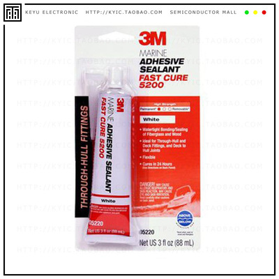 5200-WHITE-3OZ【MARINE ADH SEALANT FST CURE 3OZ】
