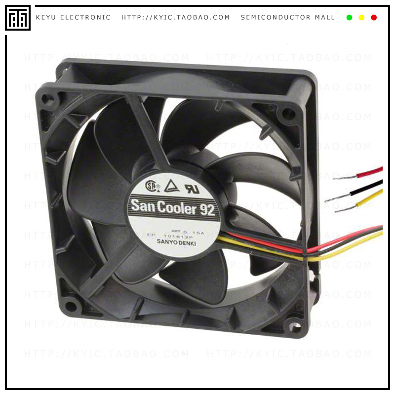 9A0912G4011【FAN 92X25MM 12VDC RBLS TACH】