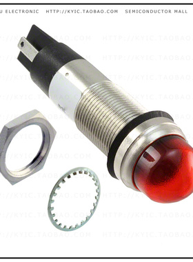 6563104304F【LED 1/2' DOME RED 24VDC TERM】