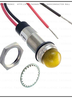 6563309303F【LED 1/2' DOME YLW 230VAC LEAD】